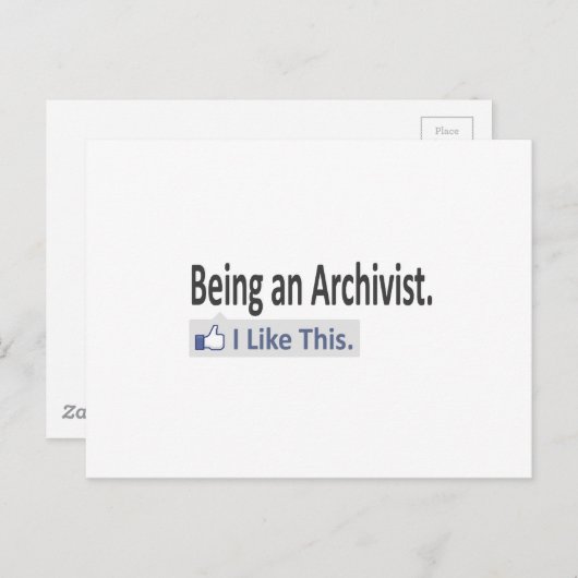 アーチビストだから…私はこれを好む ポストカード (正面/裏面)