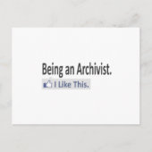 アーチビストだから…私はこれを好む ポストカード (正面)