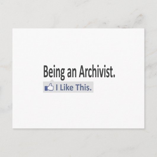 アーチビストだから…私はこれを好む ポストカード (正面)