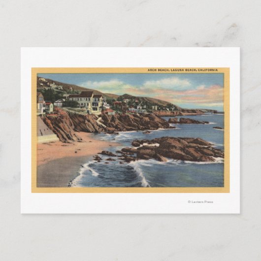 アーチビーチのビュー ポストカード (正面)