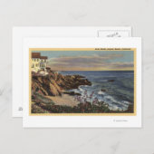 アーチビーチのビュー(花) ポストカード (正面/裏面)