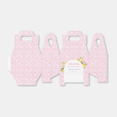 アーチピかわいらしックフラワーズ&レモンウェディングシャワー フェイバーボックス (折り畳みなし)