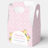 アーチピかわいらしックフラワーズ&レモンウェディングシャワー フェイバーボックス (オープン)