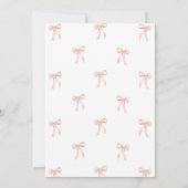 アーチピンクダンストゥウィル誕生日ガール誕生日 招待状 (裏面)