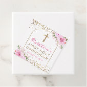 アーチピンク金ゴールドフローラ第1聖餐式 フェイバータグ (インサイチュ)