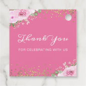 アーチピンク金ゴールドフローラ第1聖餐式 フェイバータグ (裏面)