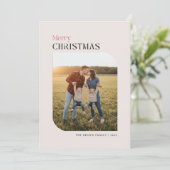 アーチファミリー写真ポートレートクリスマスホリデーカード シーズンカード (スタンド正面)