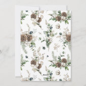 アーチファームハウスモダングリーンリーメリークリスマスホール シーズンカード (裏面)