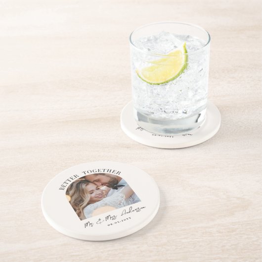 アーチフォトの結婚ギフトホームデコールの改善 コースター (側面)