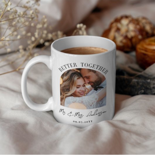 アーチフォトの結婚ギフトホームデコールの改善 コーヒーマグカップ
