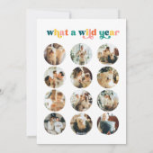 アーチフォトカラフルメリークリスマスカード シーズンカード (裏面)