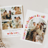 アーチフォトカラフルメリークリスマスカード シーズンカード