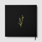 アーチフォトゴールドフォイルタイポグラフィエレガントウェディング ゲストブック (裏面)