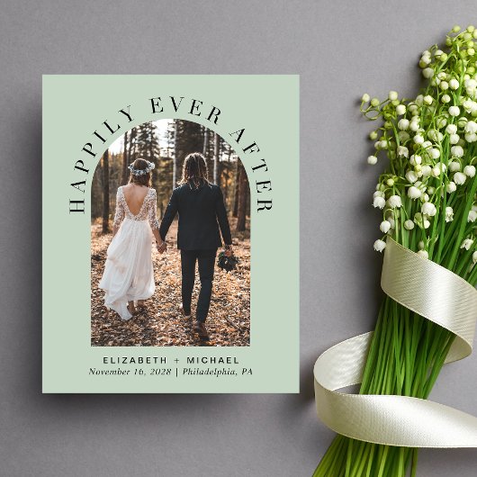 アーチフォトセージ結婚式レセプション招待状