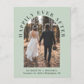 アーチフォトセージ結婚式レセプション招待状 (正面)