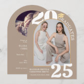 アーチフォトツインカレッジ高校卒業 招待状 (正面/裏面)