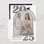 アーチフォトツインカレッジ高校卒業 案内状 (正面/裏面)