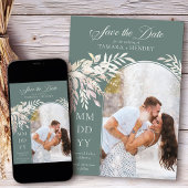 アーチフォトボタニカル葉樹緑 セーブザデート