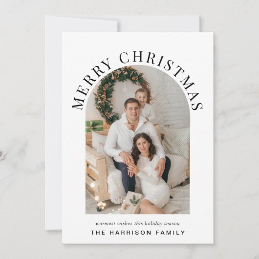 アーチフォトメリーエレガントクリスマス シーズンカード (正面)