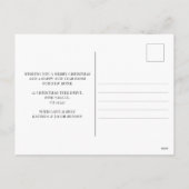 アーチフォトメリークリスマスニューホームフォレストムービング シーズンポストカード (裏面)