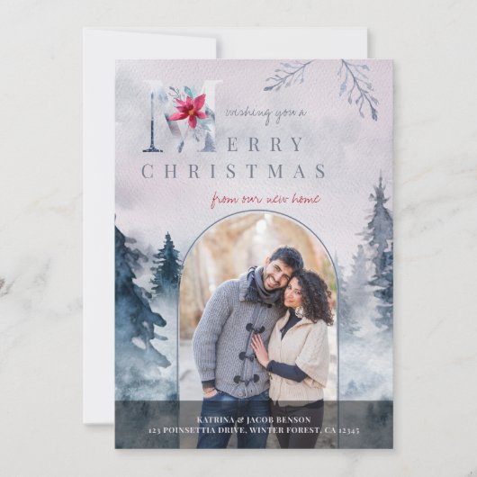 アーチフォトメリークリスマスニューホームフォレスト 案内状 (正面)