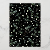 アーチフォトメリー&ブライトゴールドフォイルホリデーカード 箔招待状 (裏面)