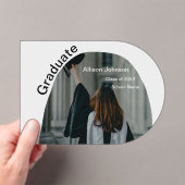 アーチフォトモダンエレガントシンプル卒業会 アクリル招待状 (インサイチュ (ポータブル))