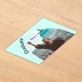 アーチフォトモダンエレガントシンプル卒業会 アクリル招待状 (レイダウン)