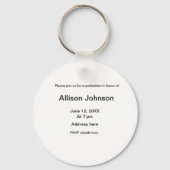 アーチフォトモダンエレガントシンプル卒業会 キーホルダー (裏面)