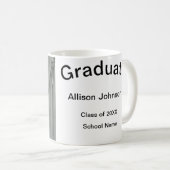 アーチフォトモダンエレガントシンプル卒業会 コーヒーマグカップ (正面右)