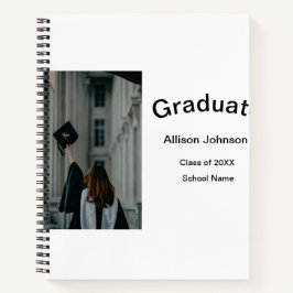 アーチフォトモダンエレガントシンプル卒業会 ノートブック