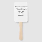 アーチフォトモダンエレガントシンプル卒業会 ハンドファン (裏面)