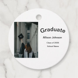 アーチフォトモダンエレガントシンプル卒業会 フェイバータグ