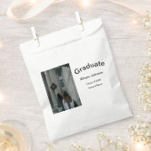 アーチフォトモダンエレガントシンプル卒業会 フェイバーバッグ (クリップ留めされた状態)