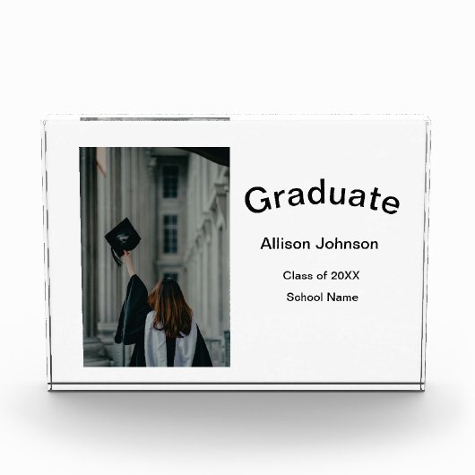 アーチフォトモダンエレガントシンプル卒業会 フォトブロック (正面)