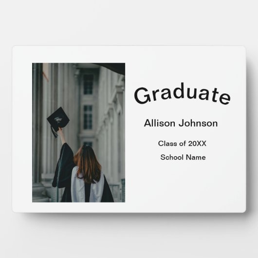 アーチフォトモダンエレガントシンプル卒業会 フォトプラーク (正面)