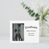 アーチフォトモダンエレガントシンプル卒業会 ポストカード (スタンド正面)