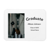 アーチフォトモダンエレガントシンプル卒業会 マグネット (横)