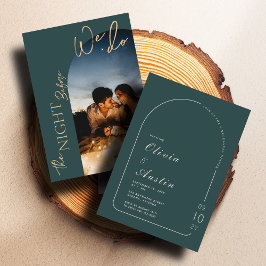 アーチフォトリハーサルディナーを行う前の夜 招待状