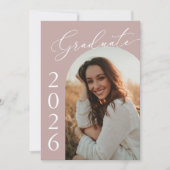 アーチフォト卒業パーティー招待状発表 招待状 (正面)