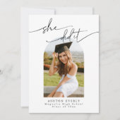 アーチフォト卒業パーティー招待状発表 招待状 (正面)