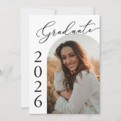 アーチフォト卒業パーティー招待状発表 招待状 (正面)