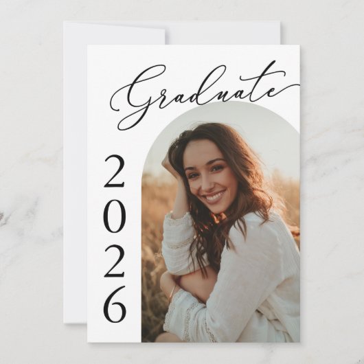 アーチフォト卒業パーティー招待状発表 招待状 (正面)