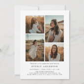 アーチフォト卒業パーティー招待状発表 招待状 (裏面)