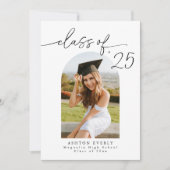 アーチフォト卒業パーティー招待状発表 招待状 (正面)