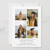 アーチフォト卒業パーティー招待状発表 招待状 (裏面)