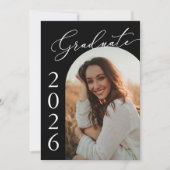 アーチフォト卒業パーティー招待状発表 招待状 (正面)