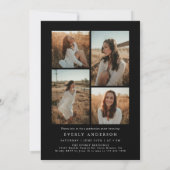 アーチフォト卒業パーティー招待状発表 招待状 (裏面)