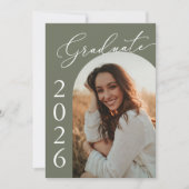 アーチフォト卒業パーティー招待状発表 招待状 (正面)