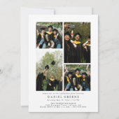 アーチフォト卒業パーティー招待状発表 招待状 (裏面)